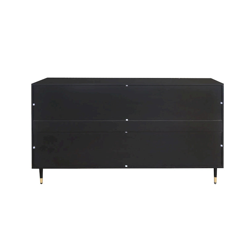 60" Wooden Cabinet with 4 Glass Doors Sideboard Buffet Server Cabinet