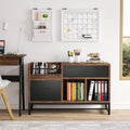 39-Inch 2-Drawer Wood File Cabinet with Printer Stand