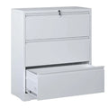 3-Drawer Lateral File Cabinet with Lock for Home Office