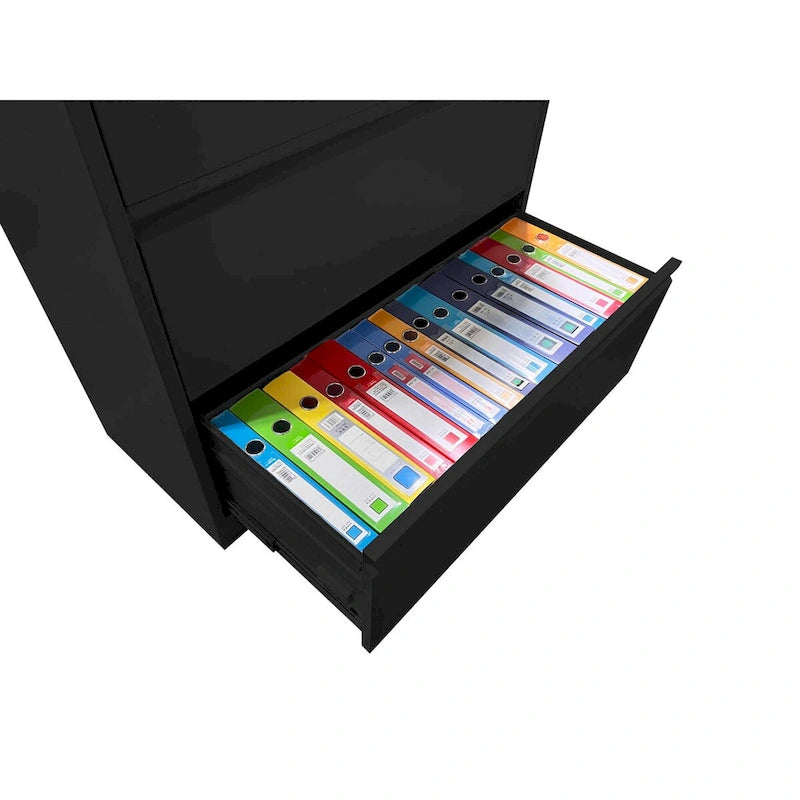 3-Drawer Lateral File Cabinet with Lock for Home Office