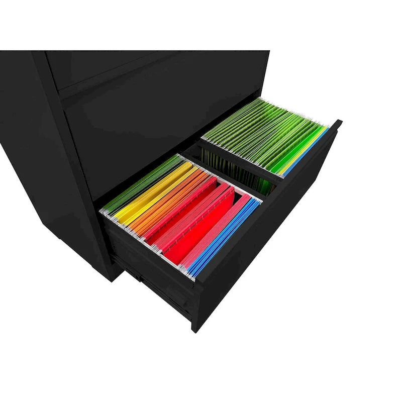 3-Drawer Lateral File Cabinet with Lock for Home Office