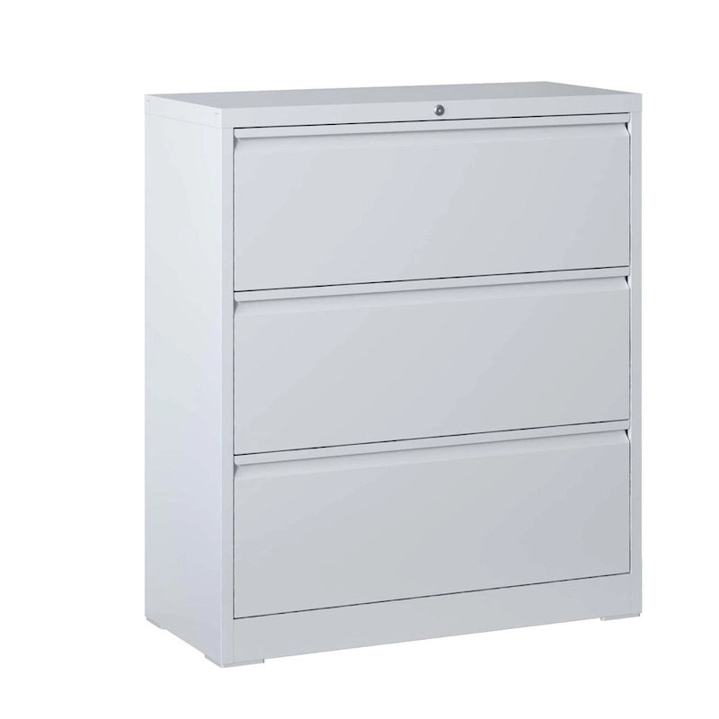 3-Drawer Lateral File Cabinet with Lock for Home Office