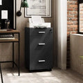3-Drawer Rolling File Cabinet with Lock
