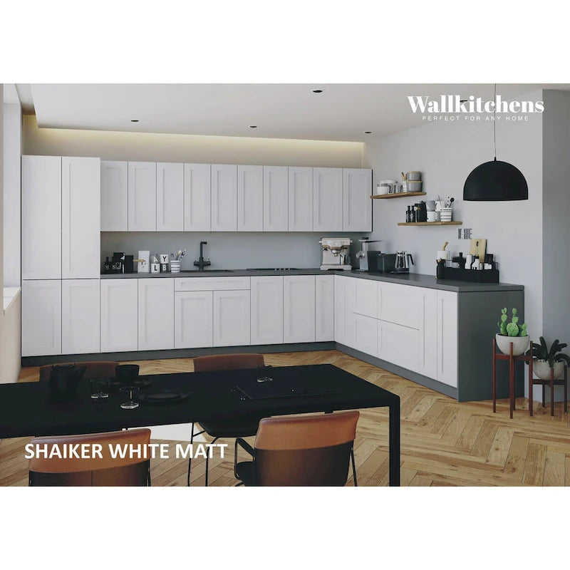 Kitchen White Matte Color Base Size 13Ft Wide - 156x127