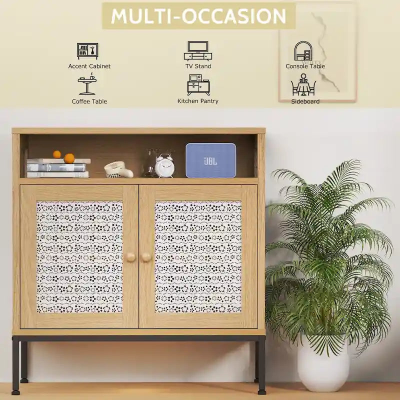 2-Door Sideboard Storage Cabinet