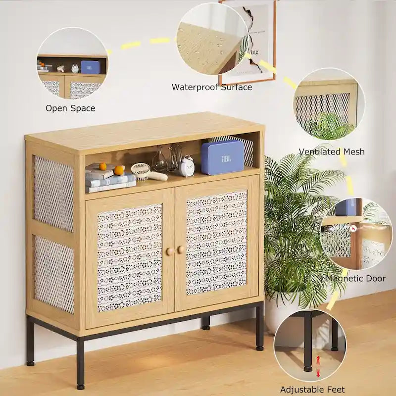 2-Door Sideboard Storage Cabinet