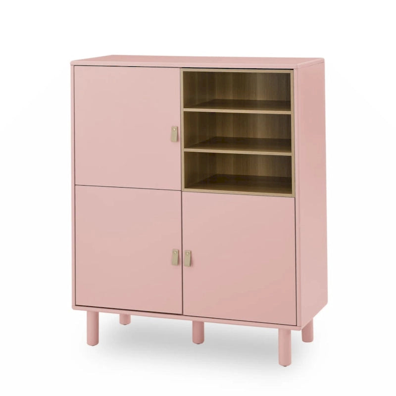 Storage Cabinet with Door – Wooden Sideboard with Adjustable Shelves