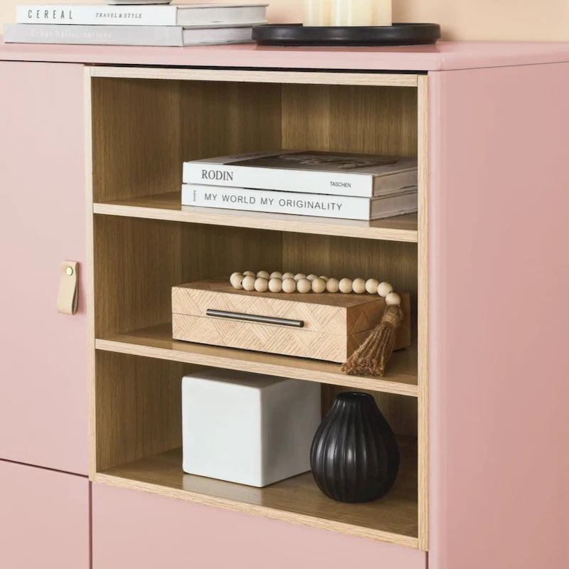 Storage Cabinet with Door – Wooden Sideboard with Adjustable Shelves