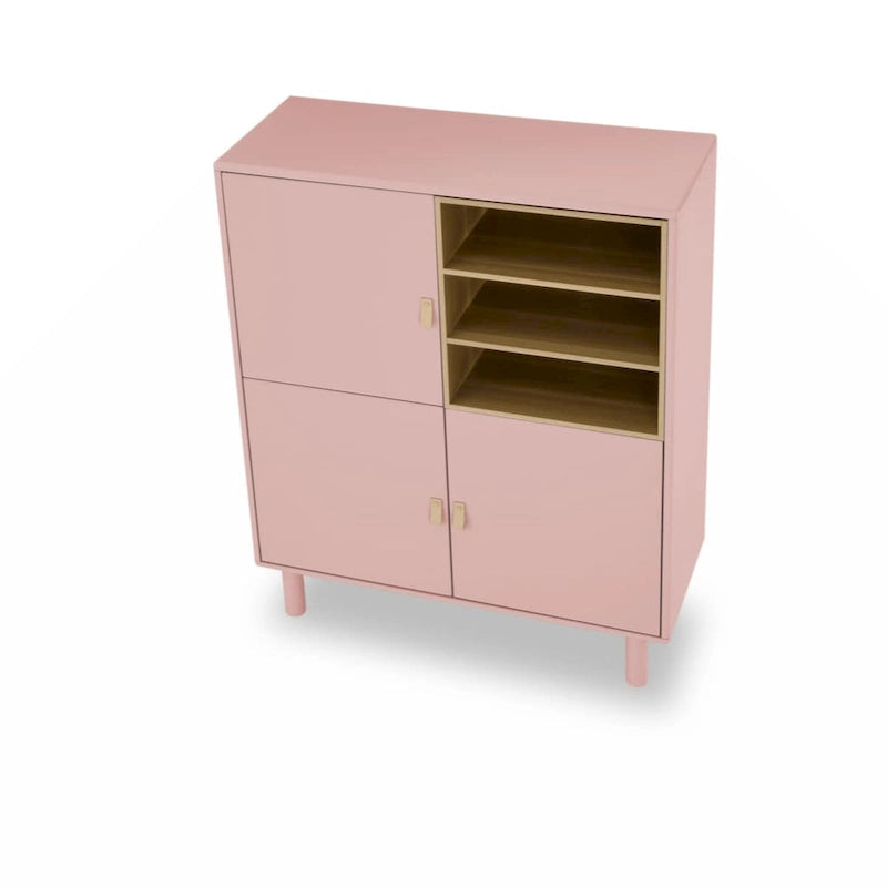 Storage Cabinet with Door – Wooden Sideboard with Adjustable Shelves