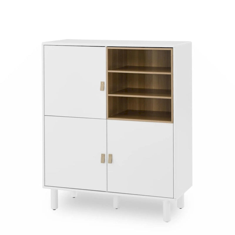 Storage Cabinet with Door – Wooden Sideboard with Adjustable Shelves
