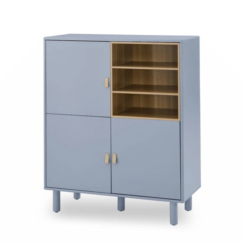 Storage Cabinet with Door – Wooden Sideboard with Adjustable Shelves