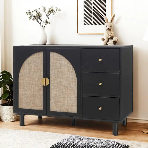 2-Door 3-Drawer Storage Cabinet