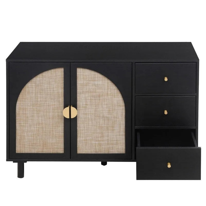 2-Door 3-Drawer Storage Cabinet
