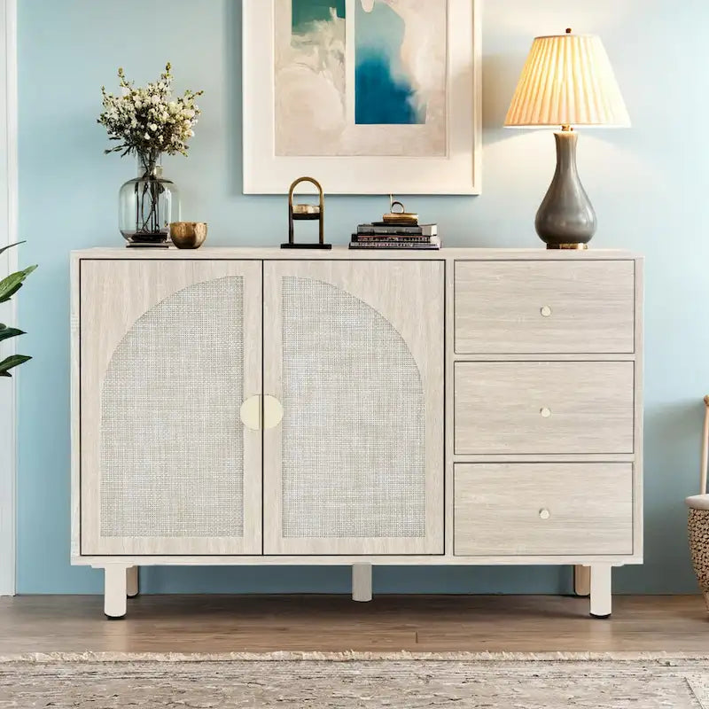 2-Door 3-Drawer Storage Cabinet