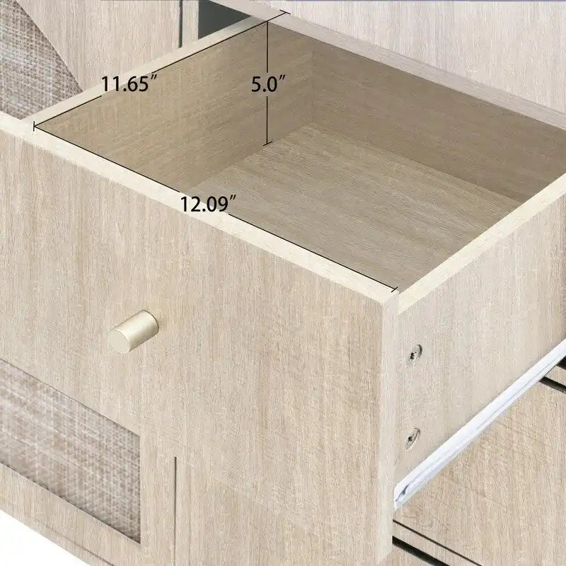 2-Door 3-Drawer Storage Cabinet