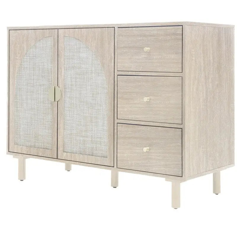 2-Door 3-Drawer Storage Cabinet