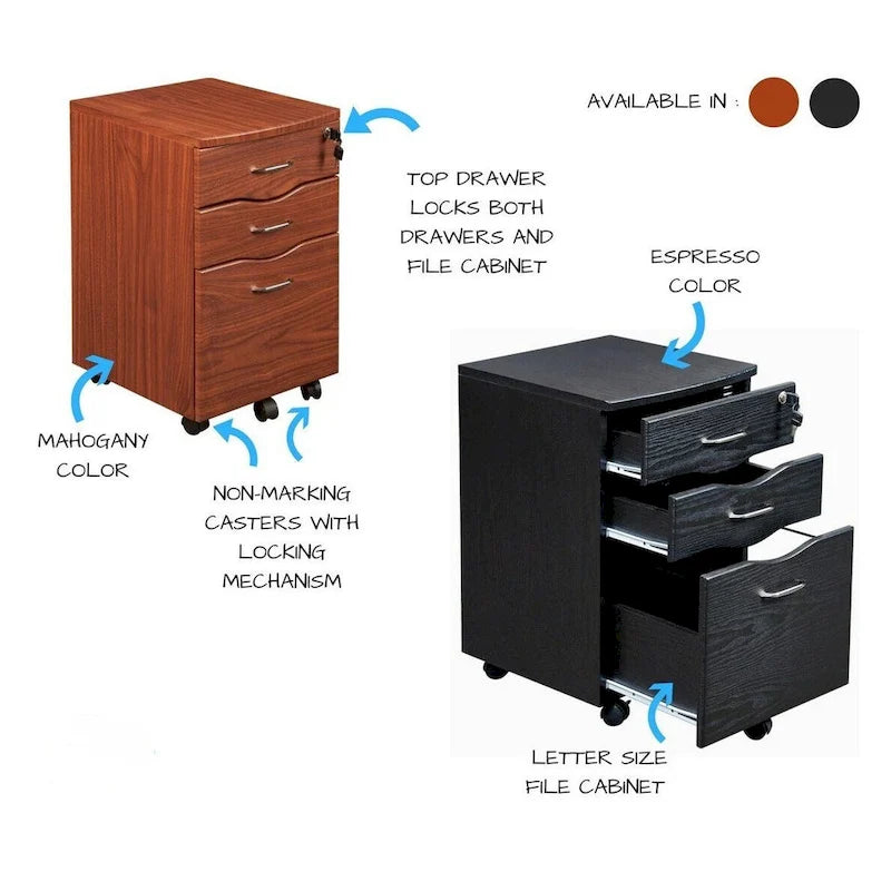 Rolling Storage and File Cabinet