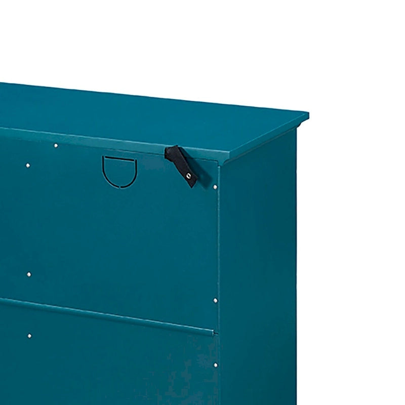 Vintage Style Wooden Sideboard, Teal Blue