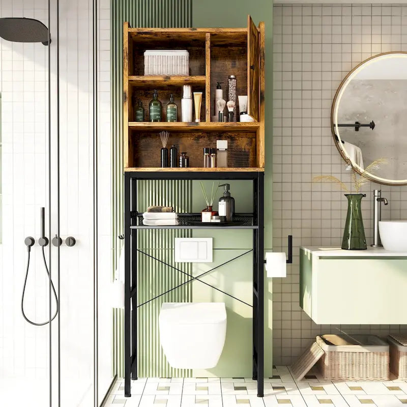 Over The Toilet Storage, 4-Tier Space Saver Organizer Rack, Bathroom Organizer Over Toilet