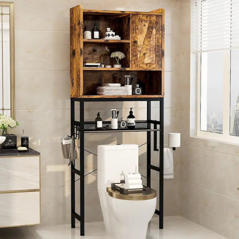 Over The Toilet Storage, 4-Tier Space Saver Organizer Rack, Bathroom Organizer Over Toilet