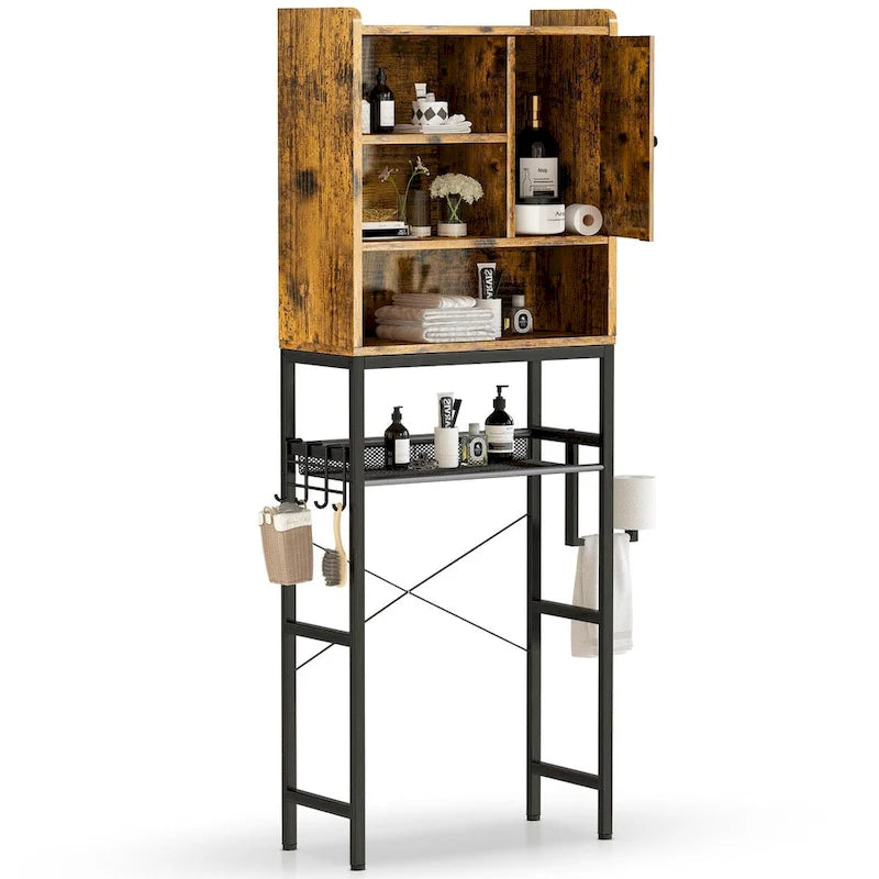 Over The Toilet Storage, 4-Tier Space Saver Organizer Rack, Bathroom Organizer Over Toilet
