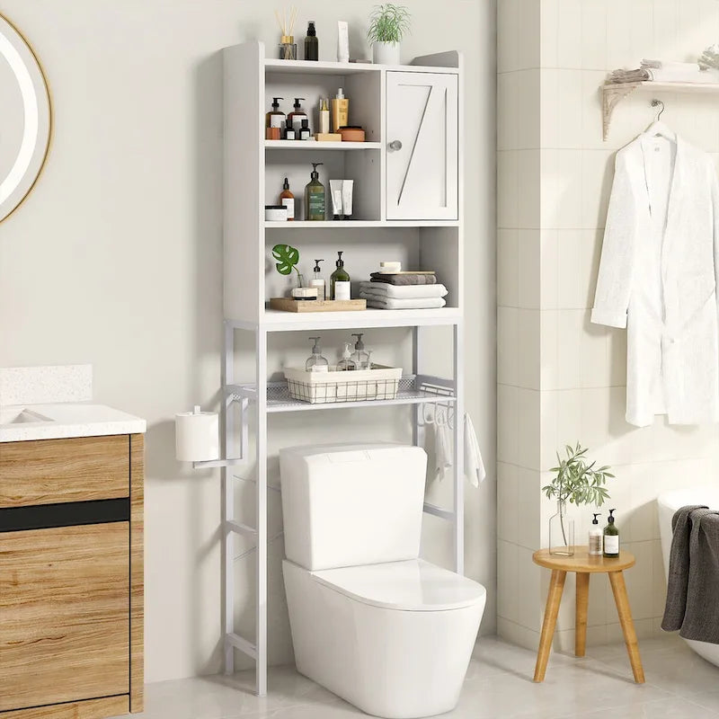 Over The Toilet Storage, 4-Tier Space Saver Organizer Rack, Bathroom Organizer Over Toilet