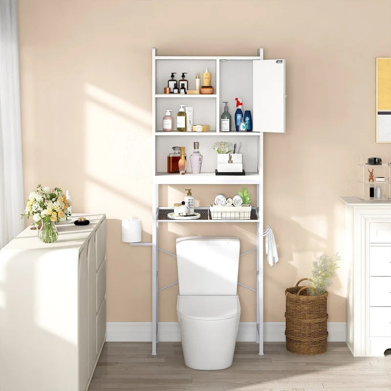 Over The Toilet Storage, 4-Tier Space Saver Organizer Rack, Bathroom Organizer Over Toilet