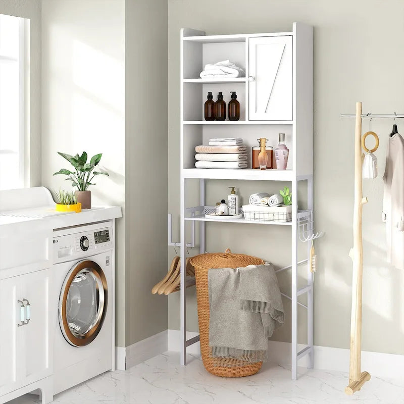 Over The Toilet Storage, 4-Tier Space Saver Organizer Rack, Bathroom Organizer Over Toilet