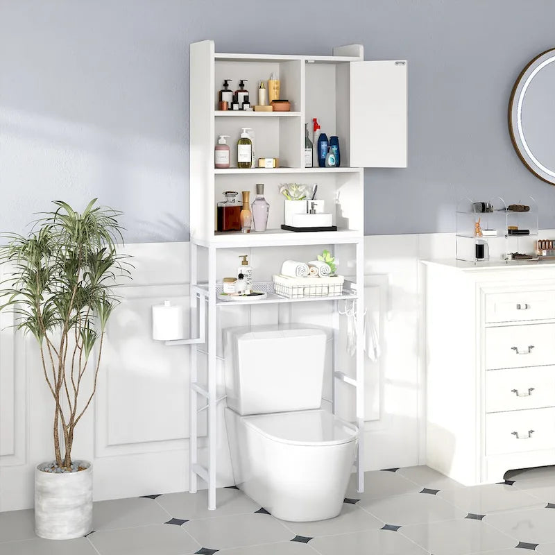 Over The Toilet Storage, 4-Tier Space Saver Organizer Rack, Bathroom Organizer Over Toilet