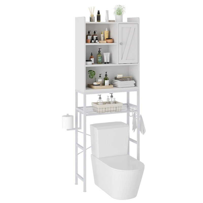 Over The Toilet Storage, 4-Tier Space Saver Organizer Rack, Bathroom Organizer Over Toilet