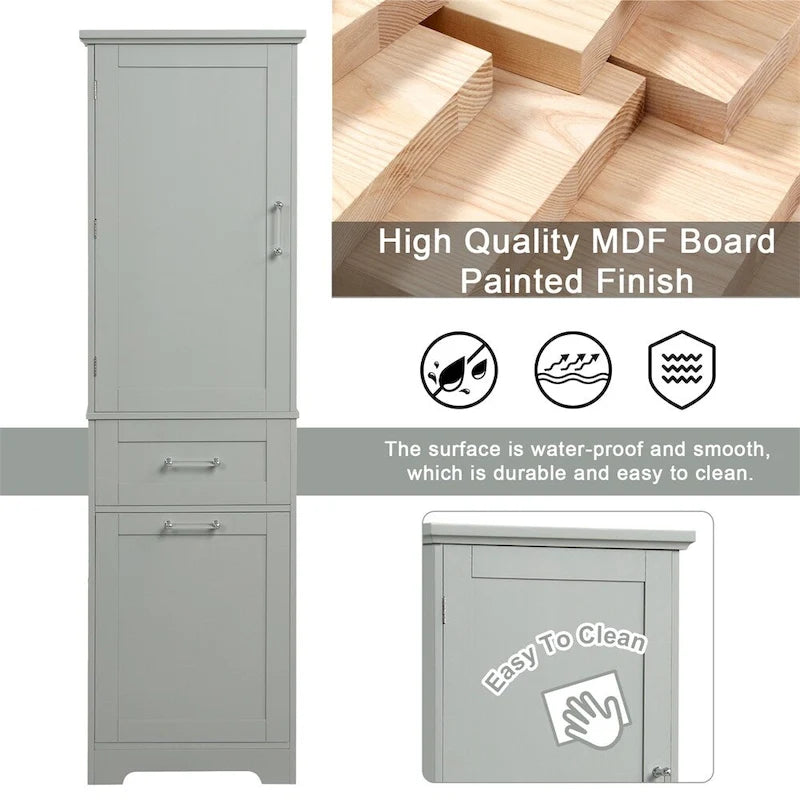 Freestanding Bathroom Storage Cabinet with Drawers