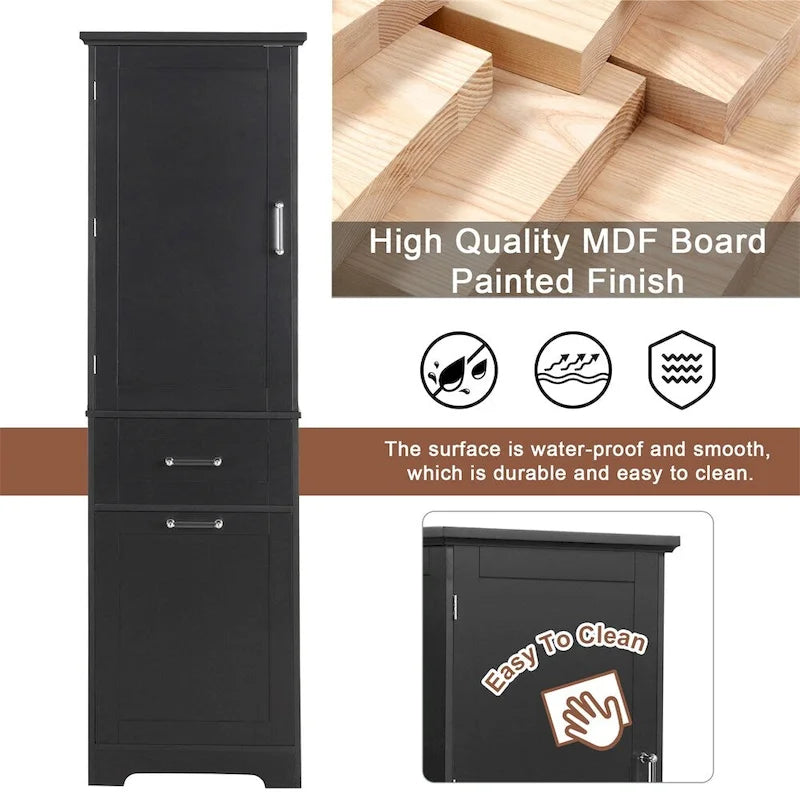 Freestanding Bathroom Storage Cabinet with Drawers